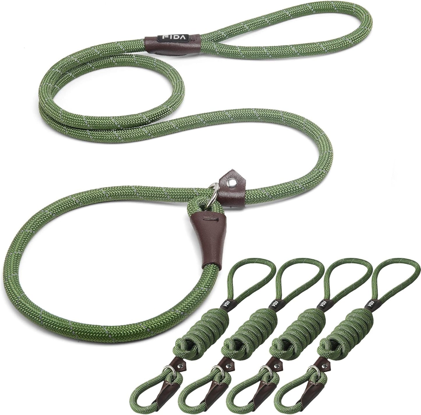 Durable Slip Lead Pack of 5 for Comfortable Dog Training Leash