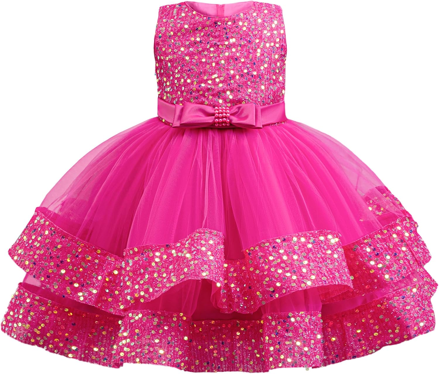 Miipat Baby Girl Pageant Dress for Weddings and Parties