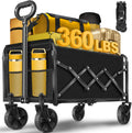 Wagon Cart Foldable Collapsible Wagon Cart - Portable, Heavy-Duty