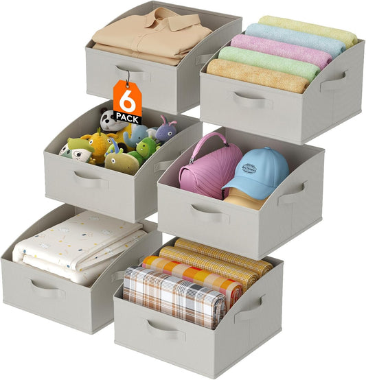 Lifewit Medium Trapezoid Closet Storage Bins for Organized Spaces