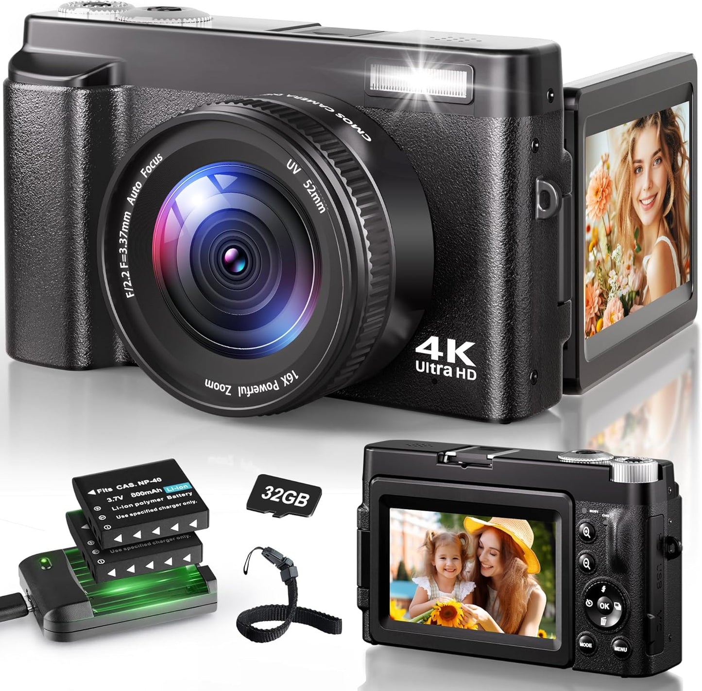 Ultra HD Vlogging Camera 48MP