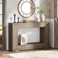 Farmhouse Console Table 47 in Entryway Table with Storage - Rustic