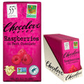 Chocolove Raspberries Dark Chocolate Bar 55% Cocoa - Tangy Berry Bite