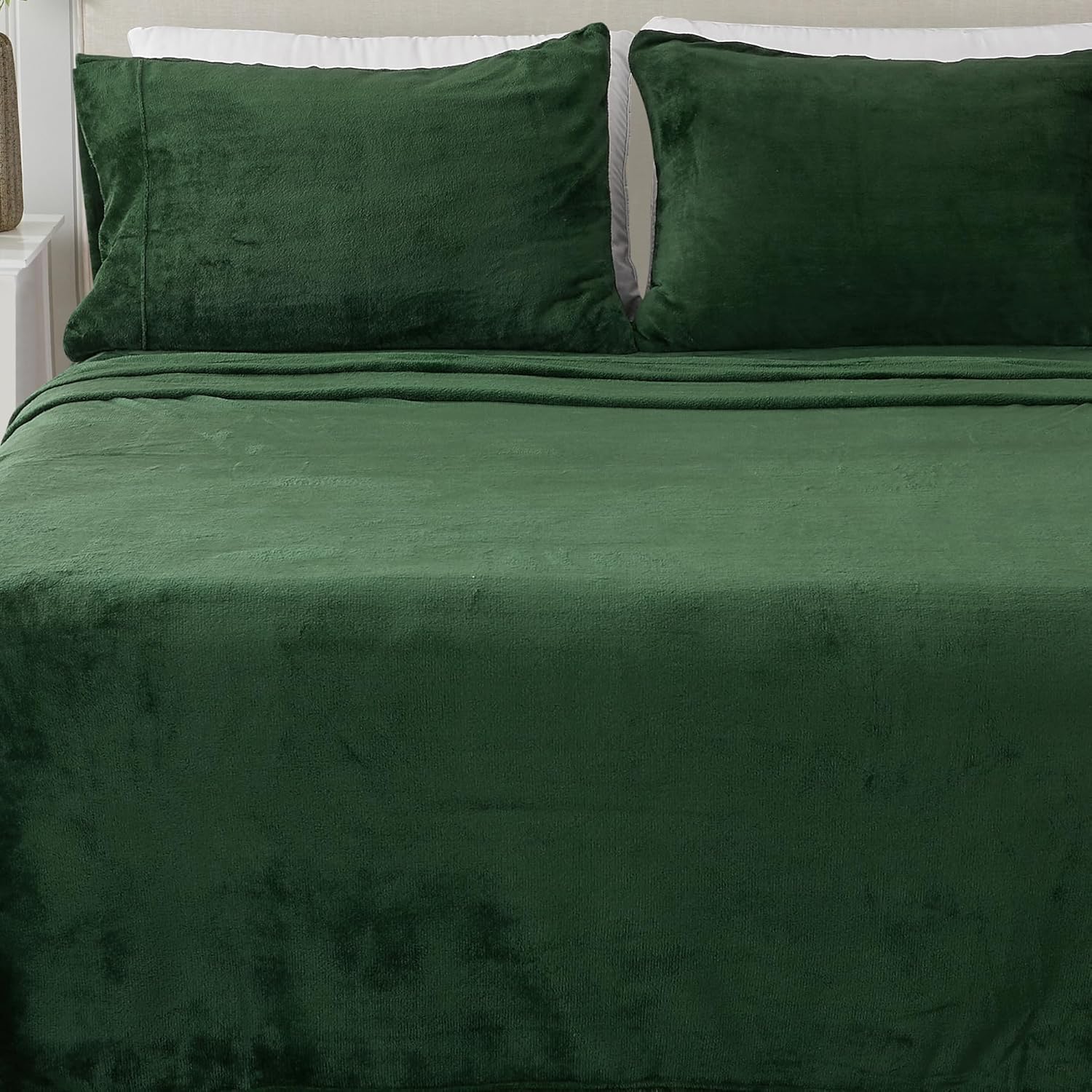 Great Bay Home Extra Soft Velvet Plush Full Micro Fleece Sheets