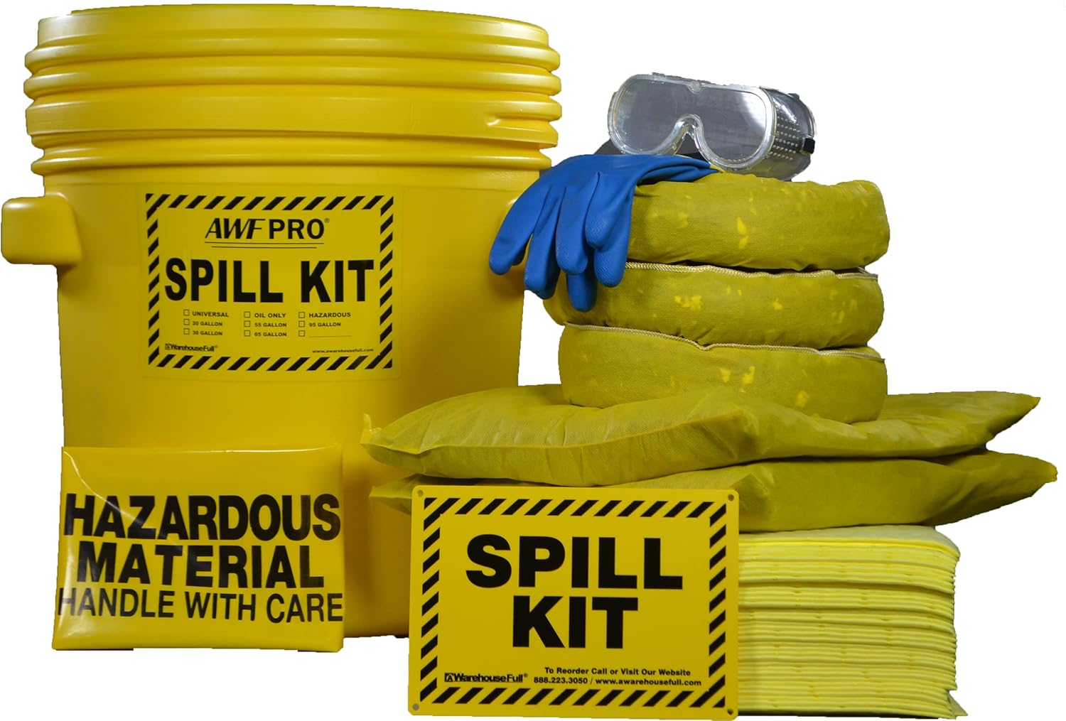 AWF PRO 20 Gallon Hazmat Spill Kit for Effective Cleanup