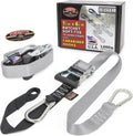 PowerTye Heavy Duty Ratchet Tie Down Straps for Motorcycle - 1,000 lb