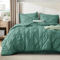 Bedsure California King Comforter Set in Grayish Green - 7 Pieces