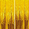 Shimmer in Gold: 2 Pack Metallic Fringe Curtains