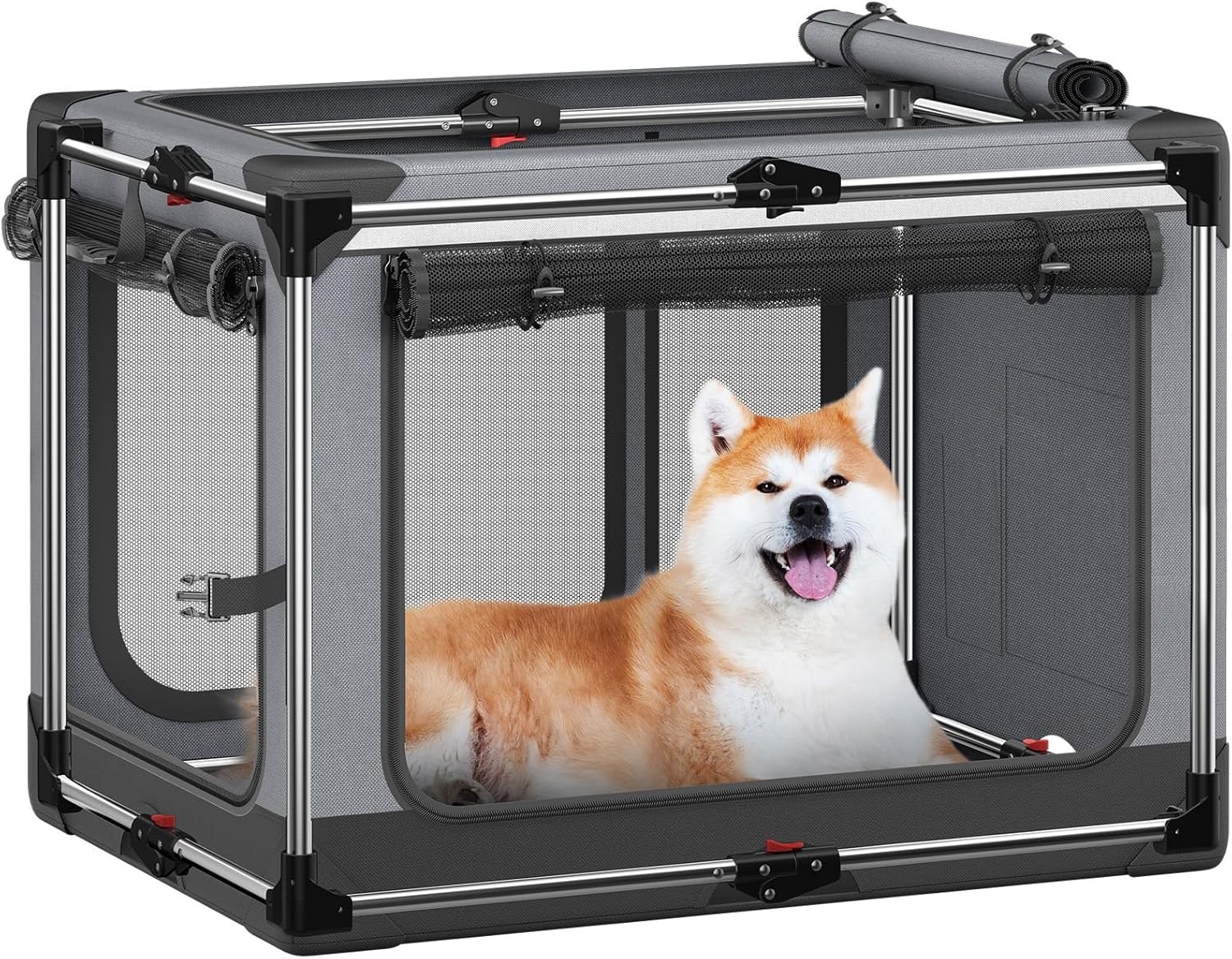 Collapsible Dog Crate for Medium Dogs - Portable & Soft Sided