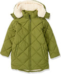 Cozy Long Quilted Cocoon Puffer Coat for Girls and Toddlers