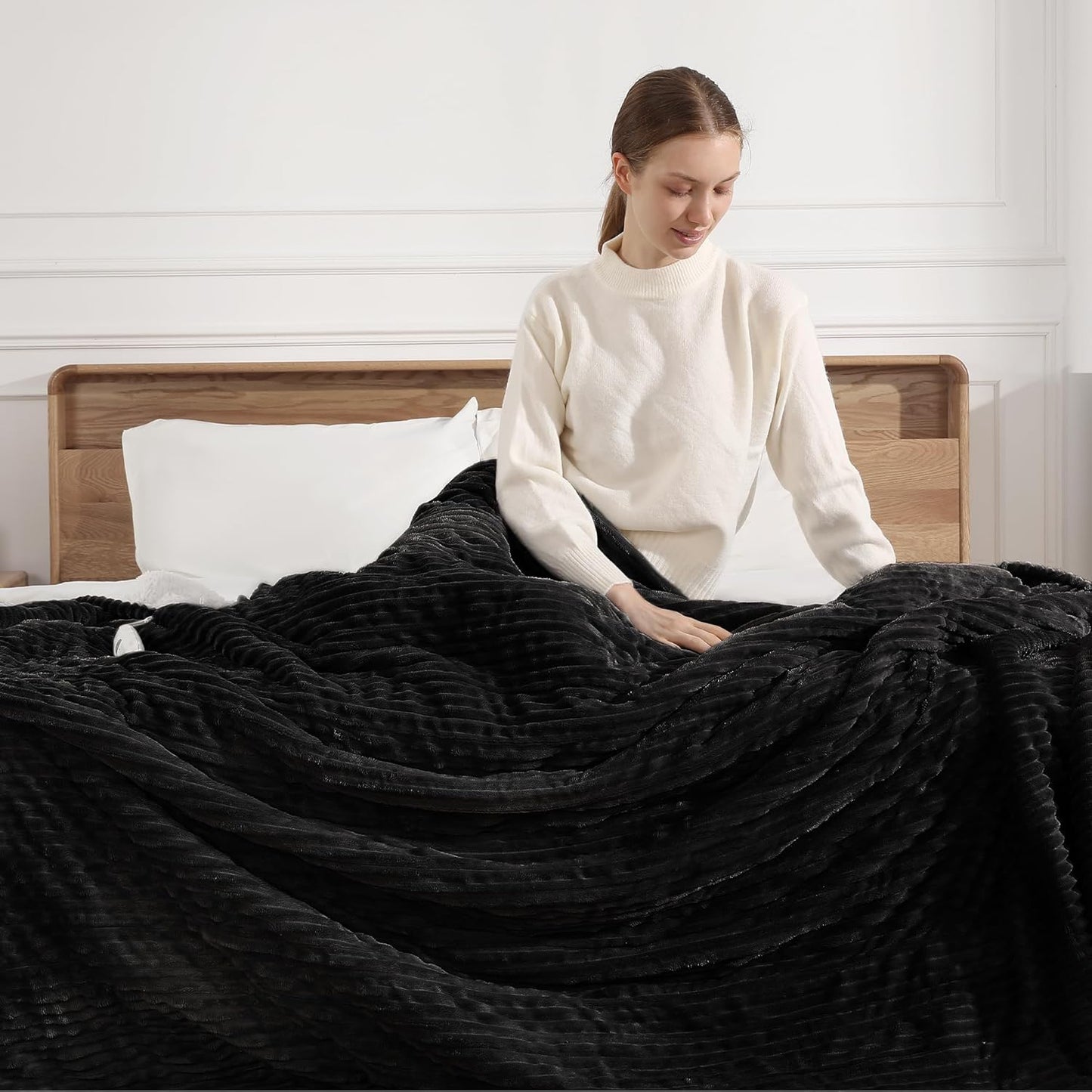 Electric Blanket Twin Heated Blanket with 5 Heat Settings
