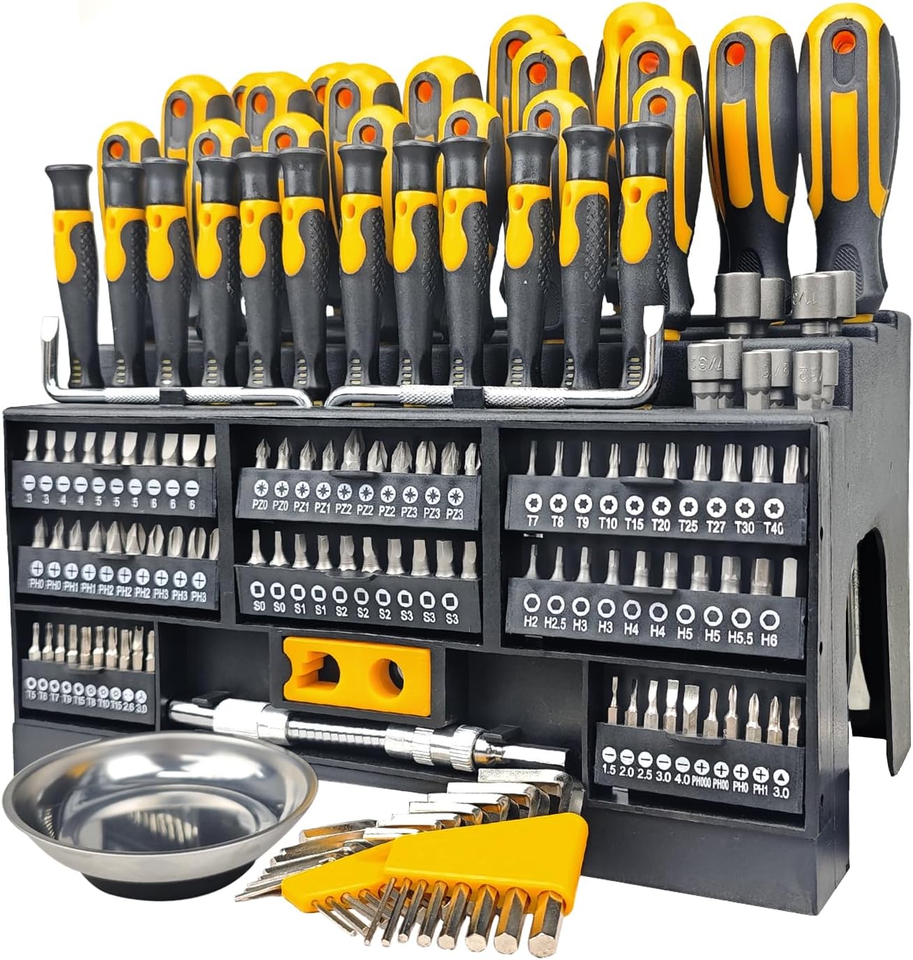 145-Piece Magnetic Screwdrivers Set for DIY Enthusiasts and More