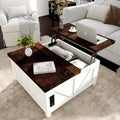 Farmhouse Lift Top Coffee Table with Storage - Lift Top Square Table