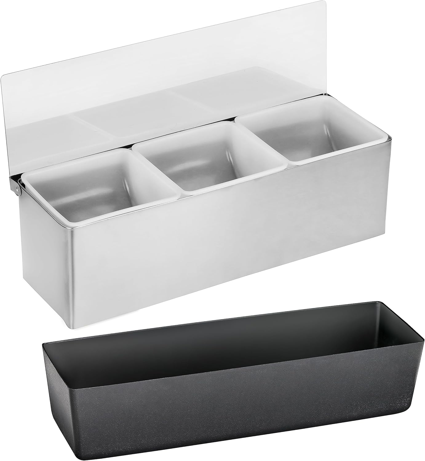 Multi-Compartment Restaurant-Grade Condiment Dispensers for Bars