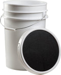 Champion Sports 6 Gallon Ball Bucket with Padded Seat Lid - Durable