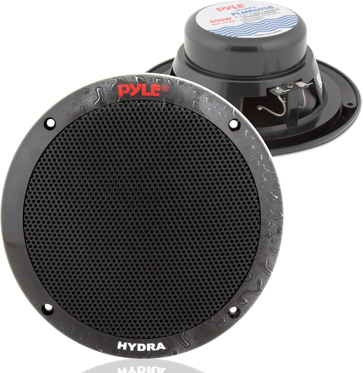 400W Dual Marine Speakers - Waterproof Outdoor Stereo System
