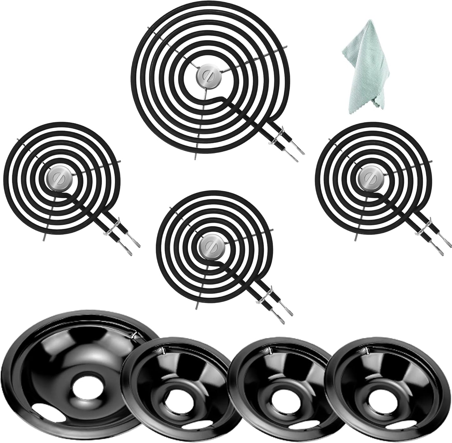 Electric Range Stove Burner Elements and Drip Pans Replacement