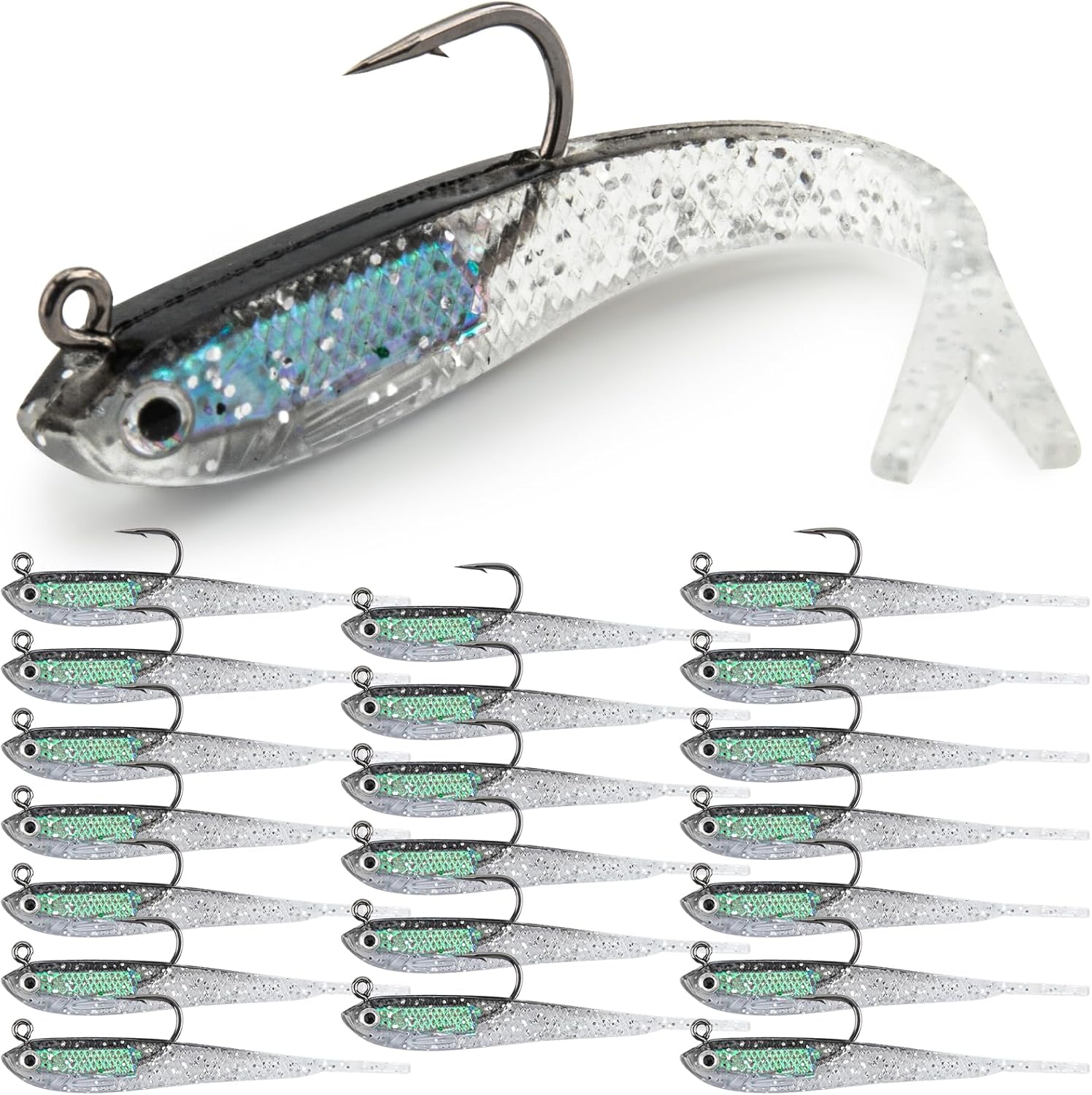 Syosisny 7cm Soft Fishing Lure: Lifelike Minnow with Lead Block & Sharp Hook