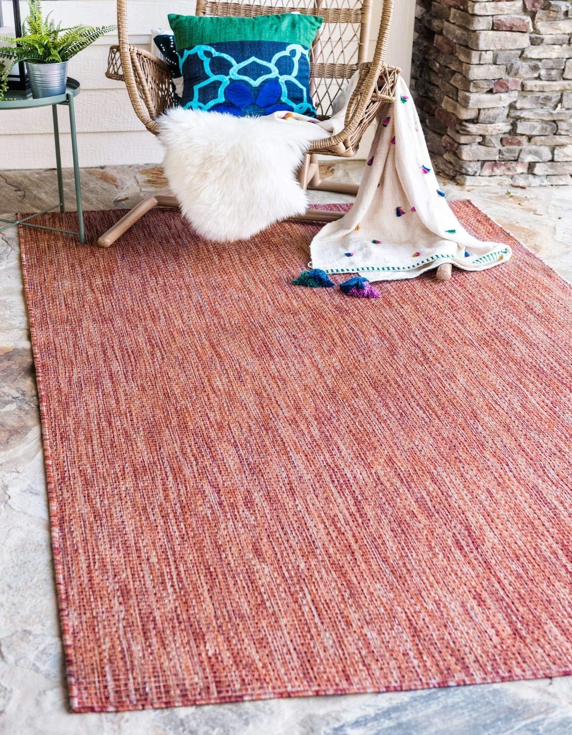 Unique Loom Casual Transitional Solid Heathered Area Rug 8ft x 11ft