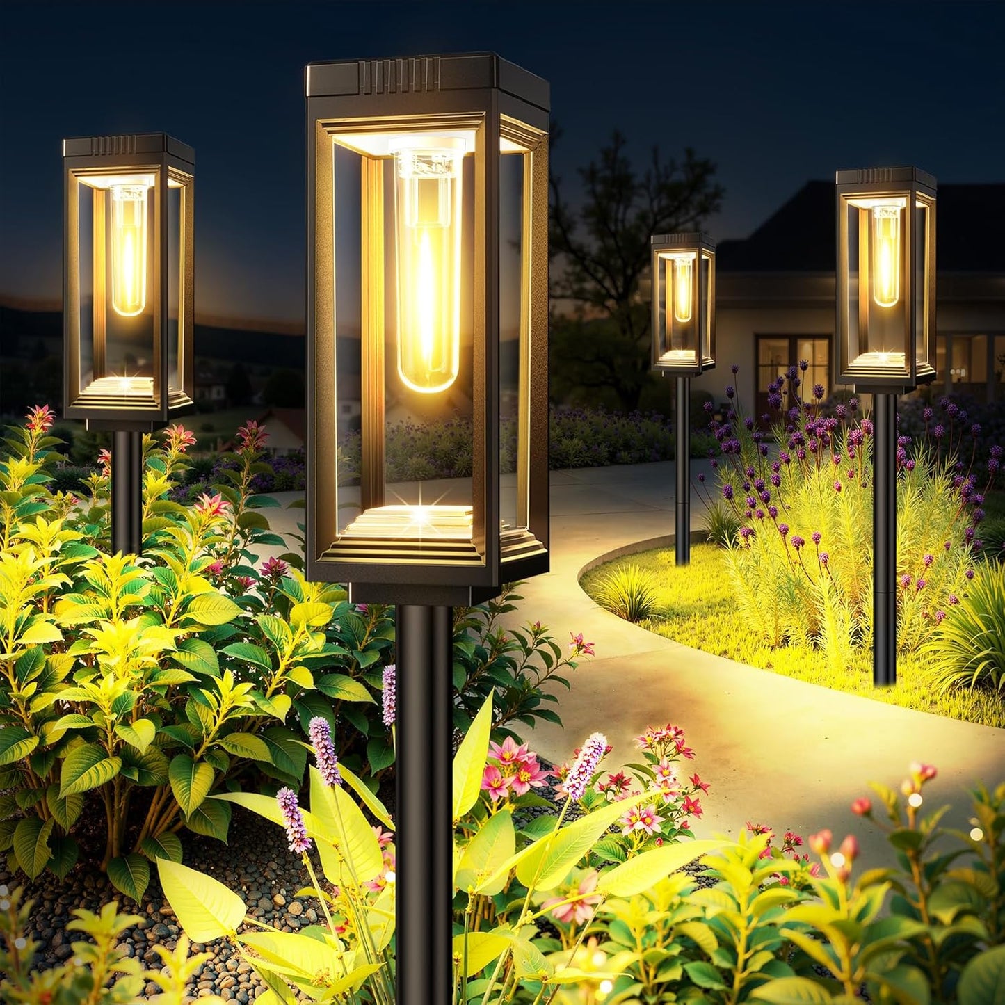 Bright Solar Pathway Lights Outdoor Waterproof for Your Garden
