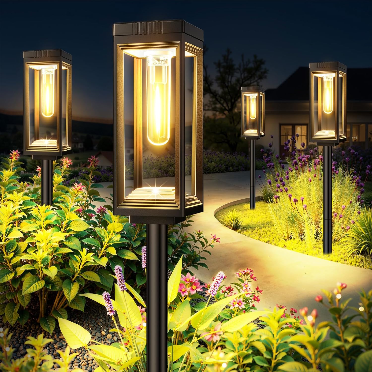 Bright Solar Pathway Lights Outdoor Waterproof for Your Garden