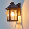 Solar Porch Lights Outdoor Motion Sensor Wall Sconce - Warm 3000K Glow