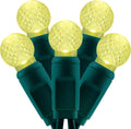 Warm White G12 Raspberry Christmas Lights 140 Count - Waterproof 48 ft