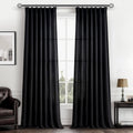 Pinch Pleated Black Sheer 96 Inch Curtains for Elegant Decor