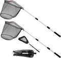 Fishing Net with Telescopic Pole Handle - Compact 2 Pack