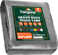 Tarpco Safety Heavy Duty 7 Mil Tarp Cover 40 x 50 - Weatherproof