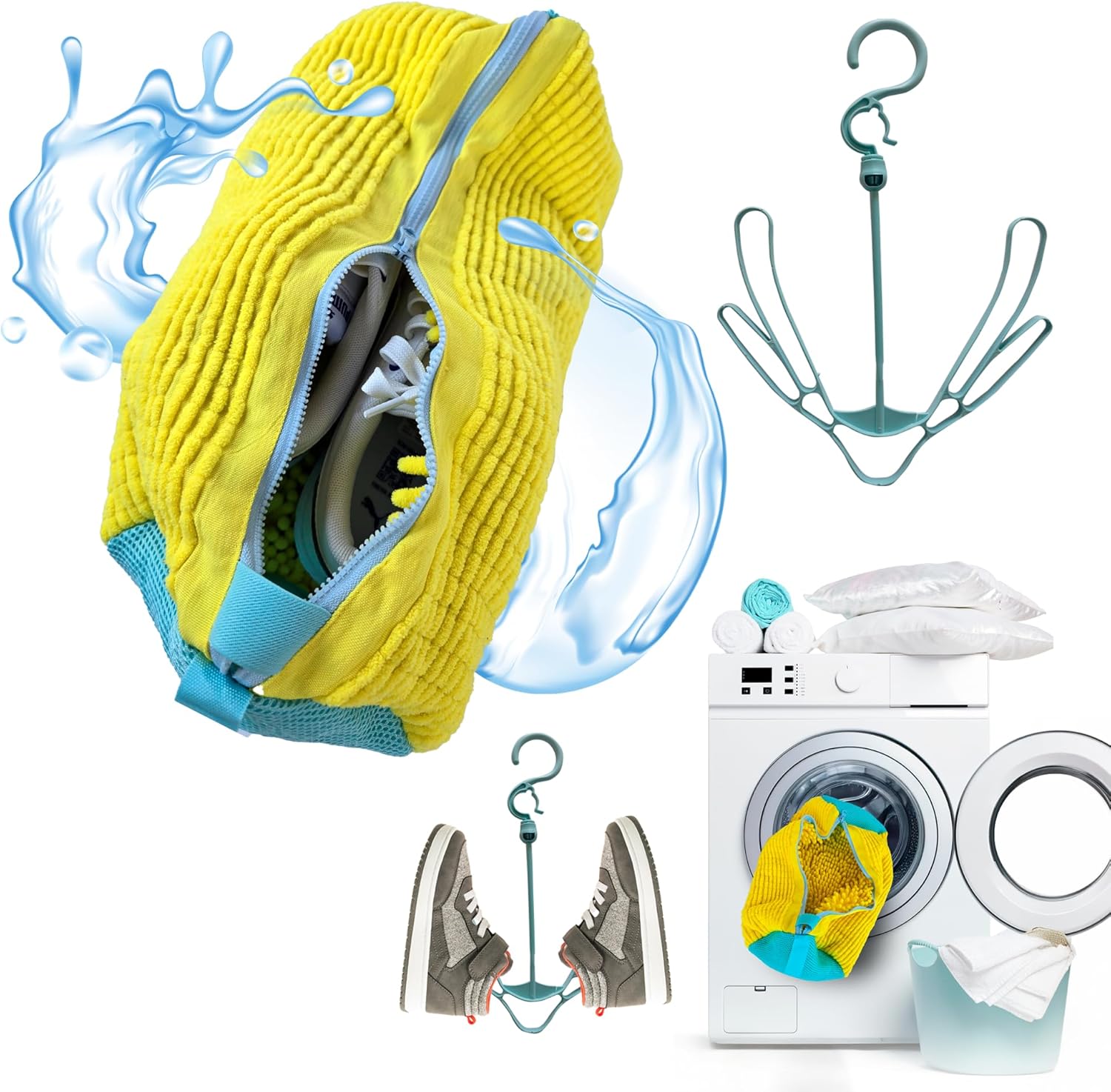 SALIYES Shoe Washing Bag - Ultimate Shoe Care Kit