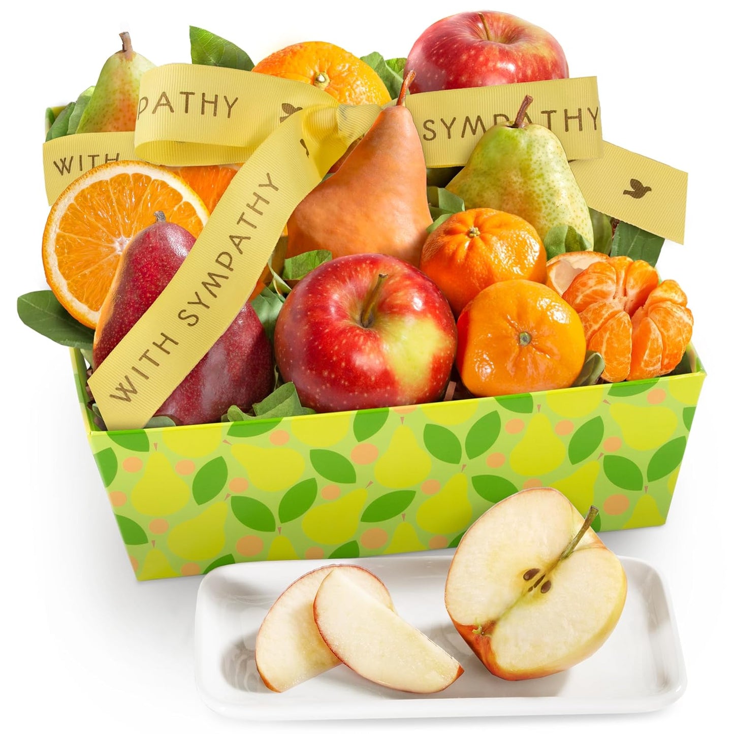 Sympathy Fruit Favorites Basket with Orchard Fresh Fruits