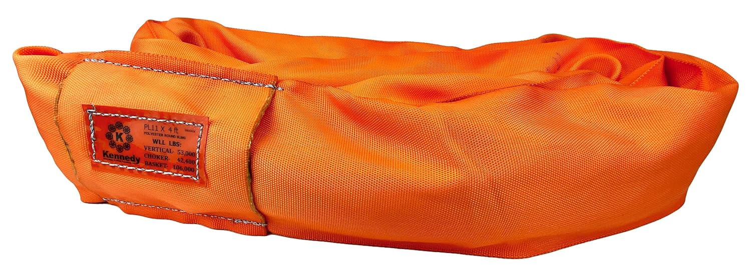 Power Lift PL11x26ft Orange Polyester Round Sling 53,000 lb WLL
