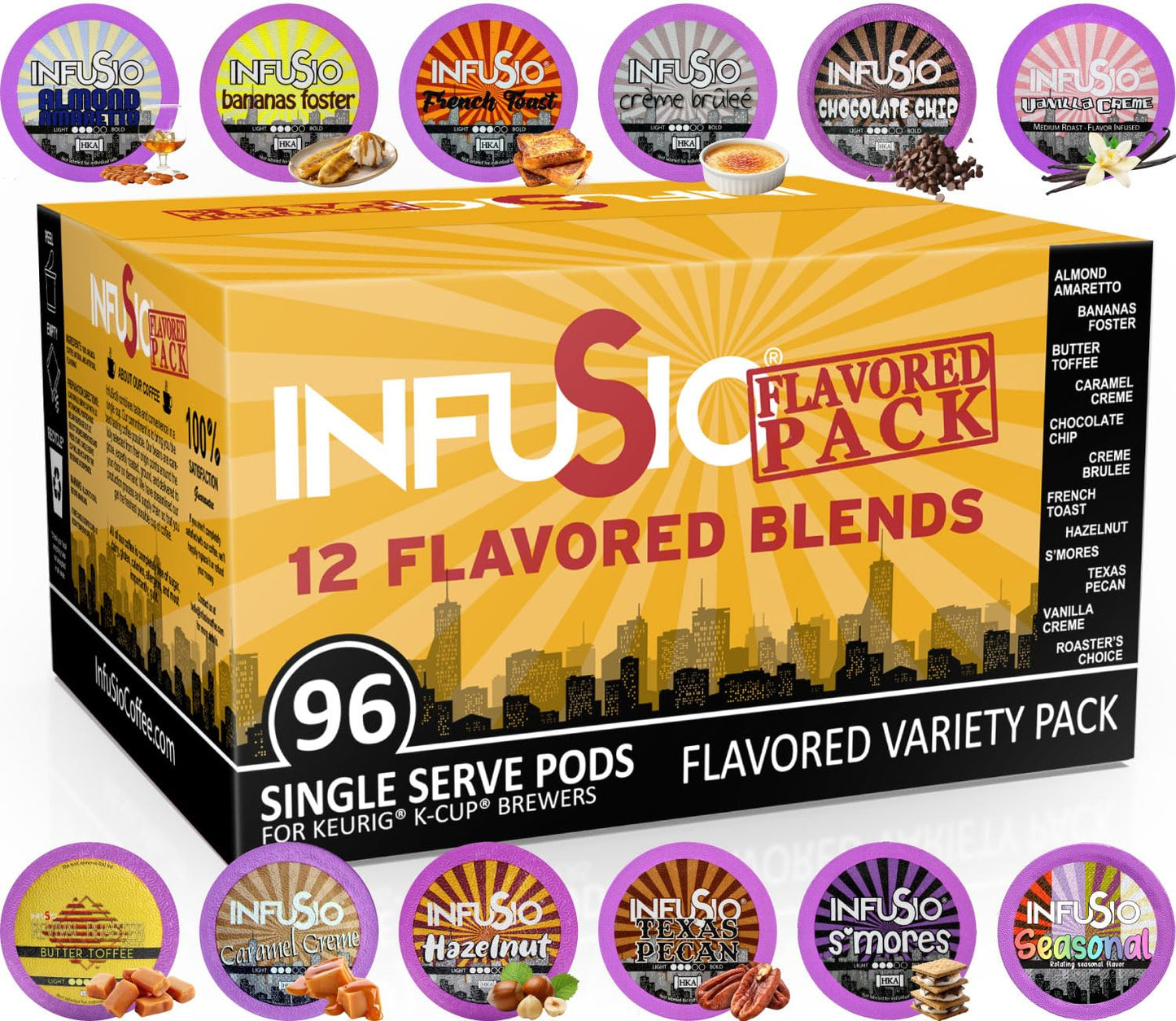96 ct InfuSio Variety Pack - Bold Flavored Pods