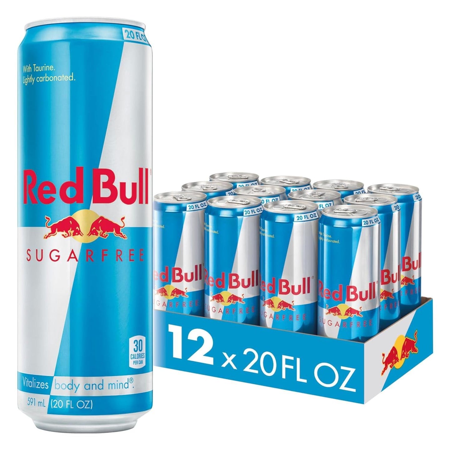 Red Bull Sugar Free Energy Drink with 189mg Caffeine & B Vitamins