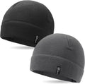 2 Pack Tactical Fleece Beanie - Winter Warmth