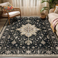 Washable Non-Slip Area Rugs 5ftx7ft for Living Room & Bedroom