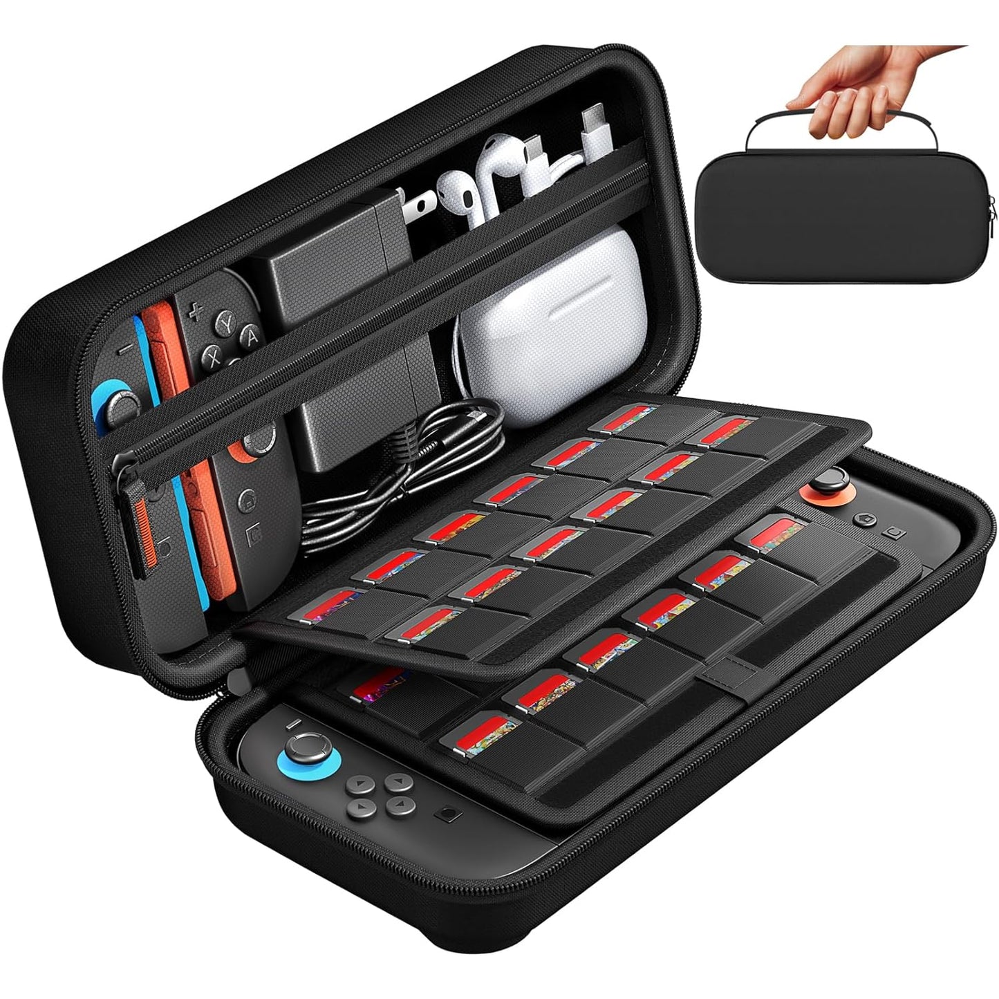 daydayup Switch Carrying Case for Nintendo Switch 2 with Games