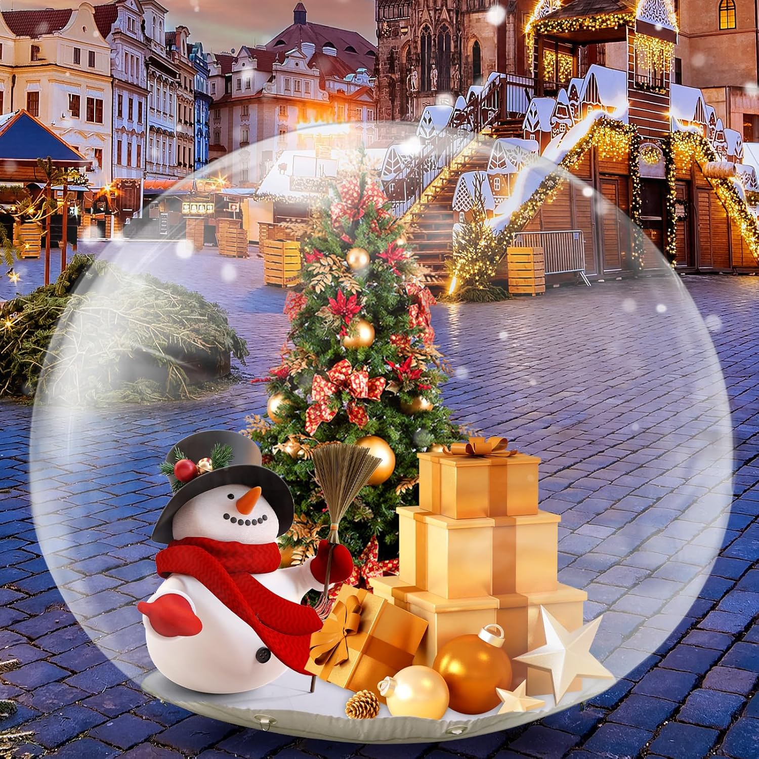 10FT Giant Inflatable Snow Globe - Perfect for Festivities!