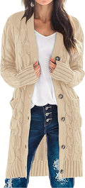 MEROKEETY Women's Long Sleeve Cardigan Sweater 2025
