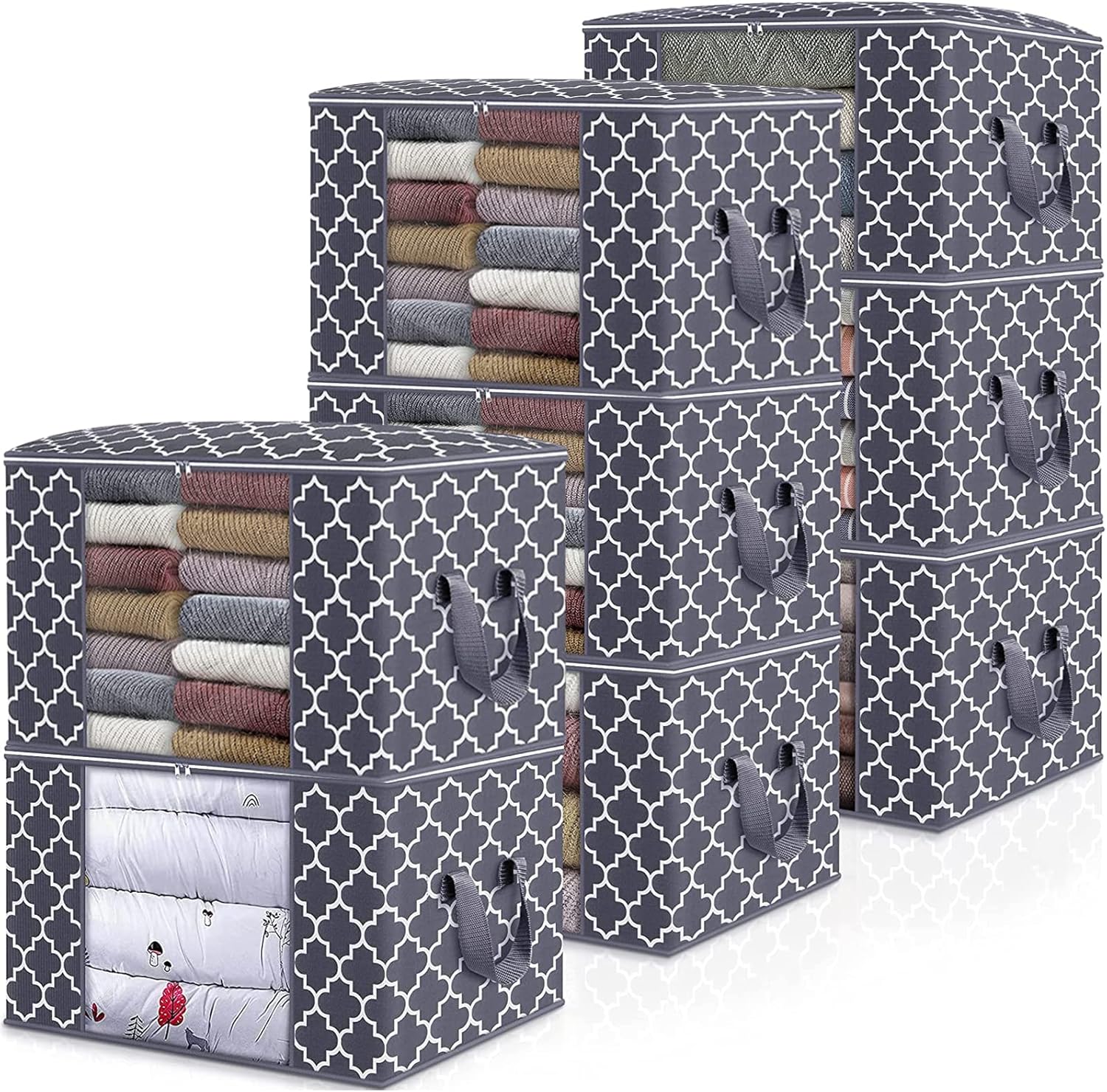 WISELIFE Storage Bags for Large Blanket and Clothes Organization