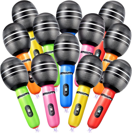 Sumind 30 Pcs Inflatable Microphones - Musical Party Props