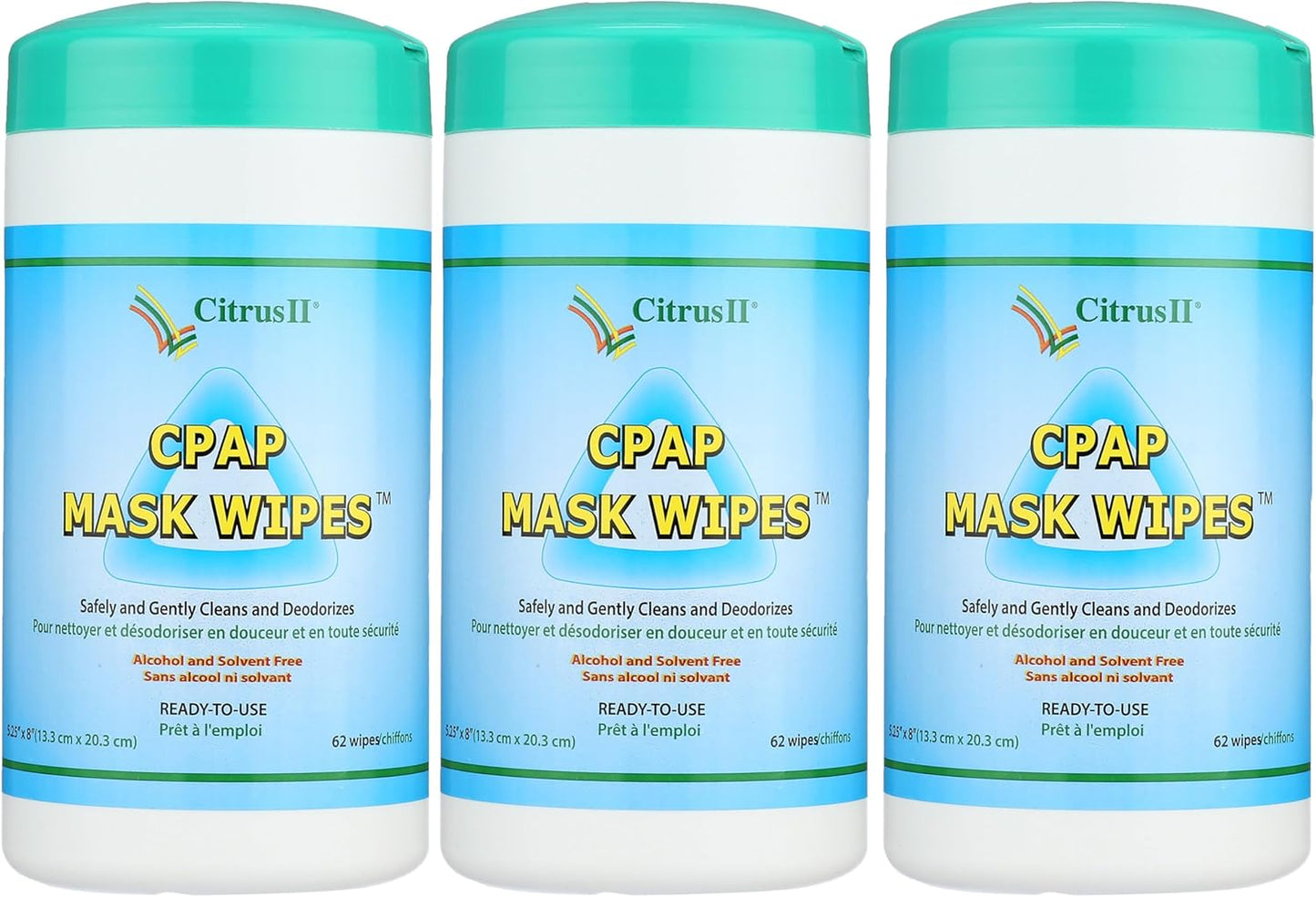 Citrus II CPAP Cleaning Wipes for Effective Mask Sanitization