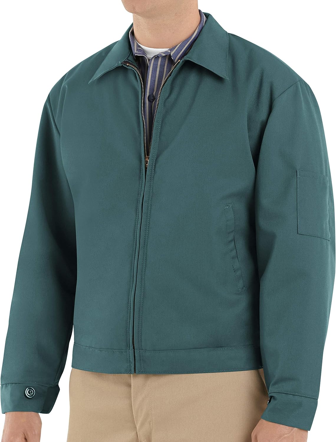 Red Kap Men's Slash Pocket Jacket for Ultimate Comfort and Durability