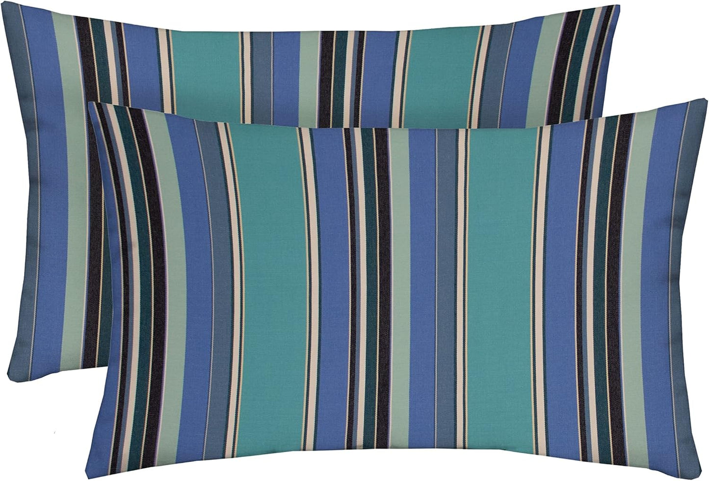 Sunbrella Lumbar Throw Pillows Set of 2 for Outdoor Comfort