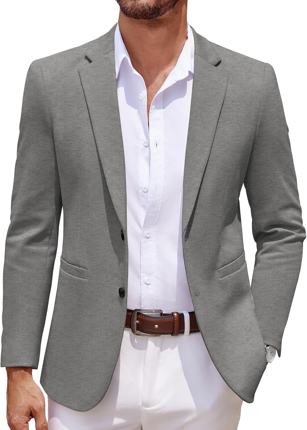 COOFANDY Men's Casual Knit Blazer for Stylish Comfort