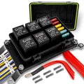 True Mods Waterproof 12V Fuse Relay Box Kit - 6 Gang Power Hub