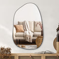 Irregular Wall Mirror Asymmetrical Mirror 40 in x 26 in - Modern Black