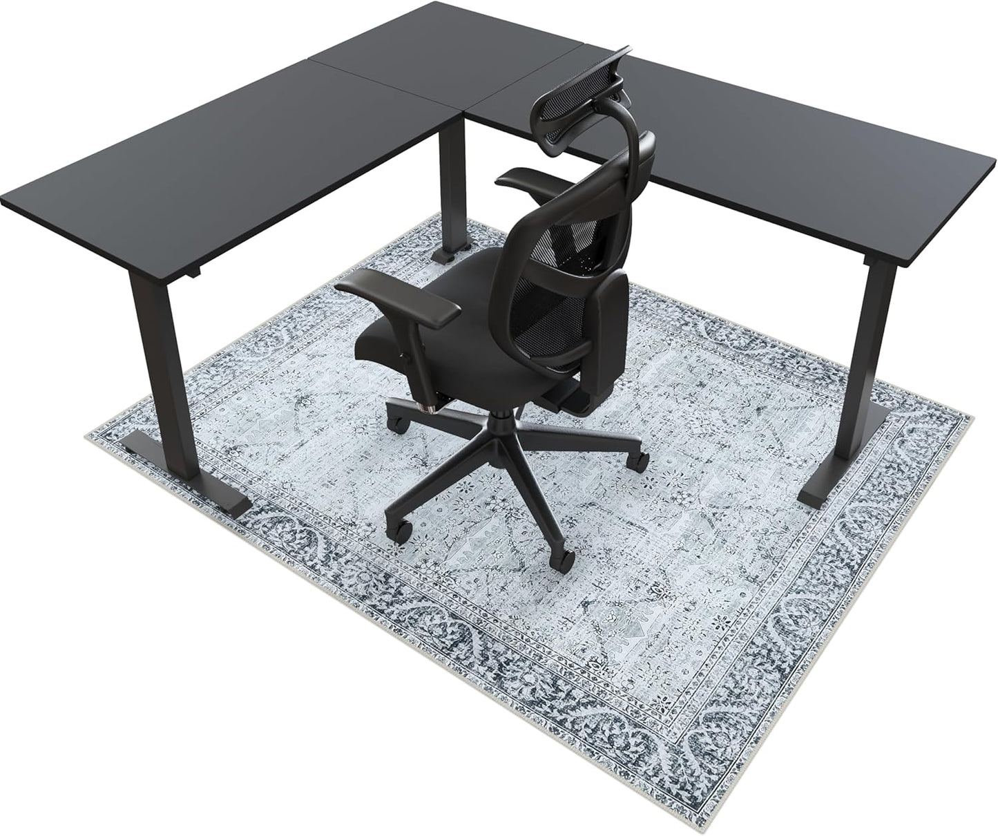 Anidaroel Large Desk Chair Mat - Hardwood Floor Protection