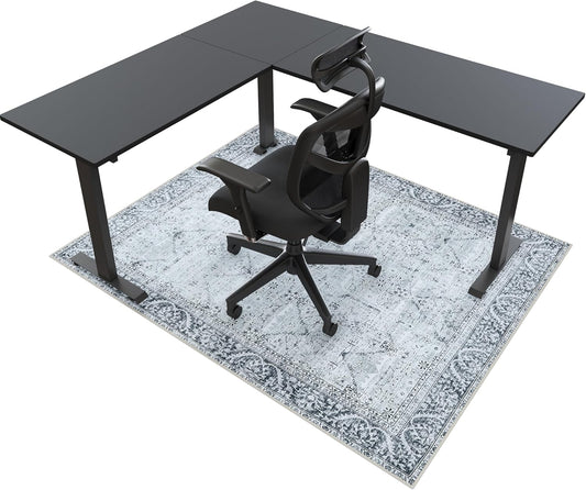 Anidaroel Large Desk Chair Mat - Hardwood Floor Protection